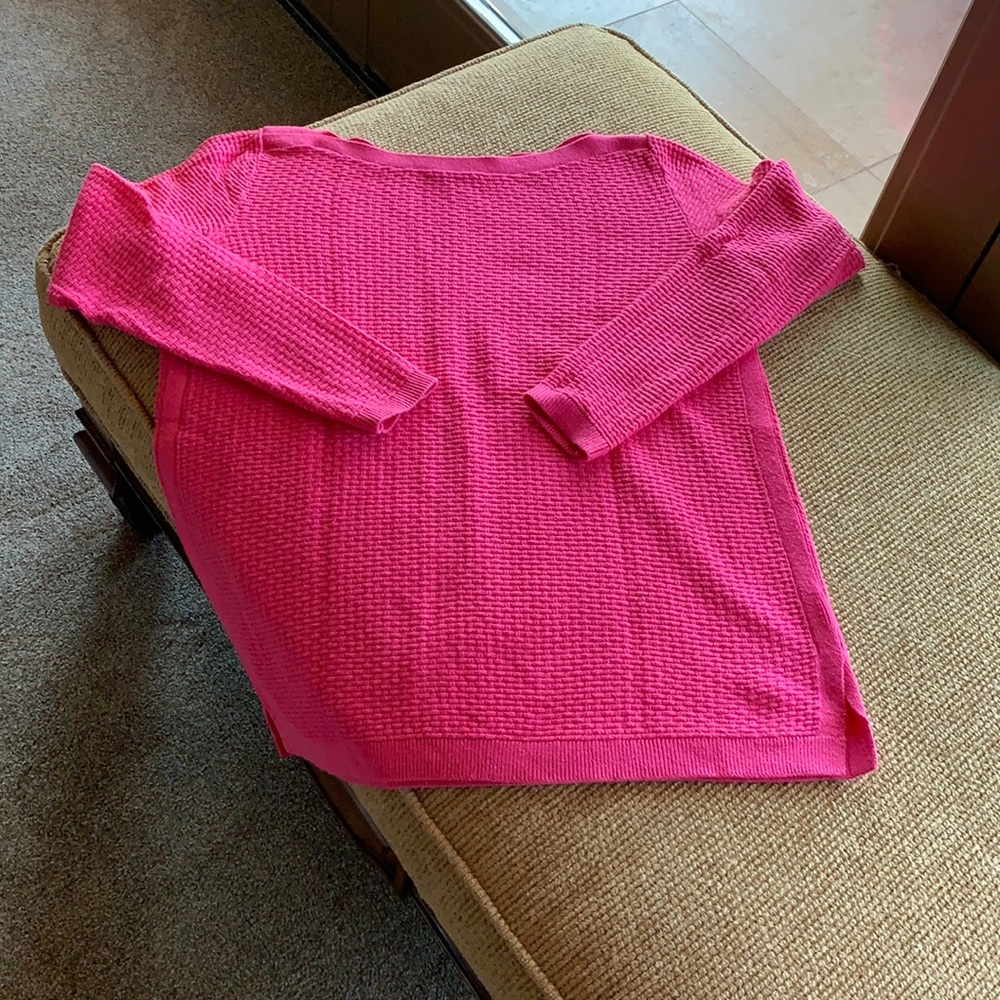 Talbots 3/4 sleeve boat neck summer sweater.